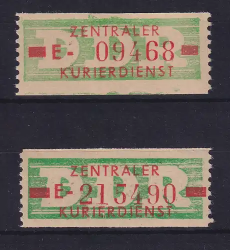 DDR Dienstmarken B Mi.-Nr. 30 I und II E Cottbus postfrisch **