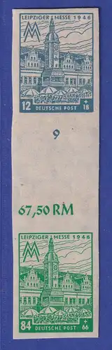 SBZ West-Sachsen senkr. Zusammendruck Mi.-Nr. S Zd 8 BX postfrisch **