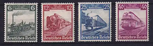 Dt. Reich 1935 - 100 Jahre Eisenbahn Mi.-Nr. 580-583 postfrisch **