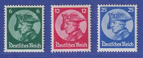 Dt. Reich 1933 Reichstagseröffnung Friedrich d. Große Mi.-Nr. 479-481 **