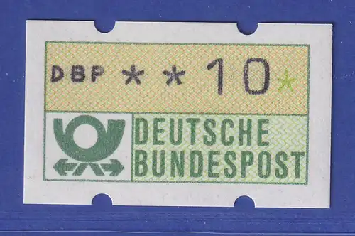 Deutschland ATM Mi.-Nr. 1.1 in der Höhe gestauchter Werteindruck (Wiesbaden) **