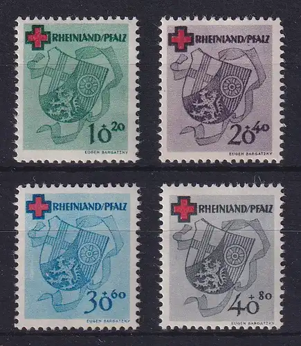 Französische Zone, Rheinland-Pfalz, Mi.-Nr. 42-45 A postfrisch **