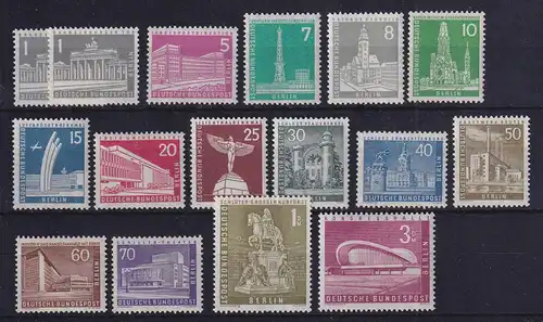 Berlin 1956 Berliner Stadtbilder  Mi.-Nr. 140-154 postfrisch ** 