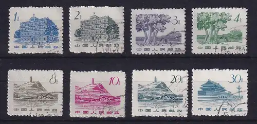 VR China 1962 Freimarken Mi.-Nr. 675-82 kpl. Satz O /  PR China R12 used
