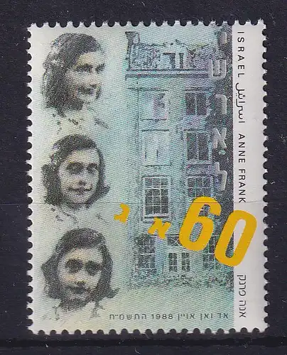 Israel 1988  Anne Frank 60 Agorot Mi.-Nr. 1090 postfrisch