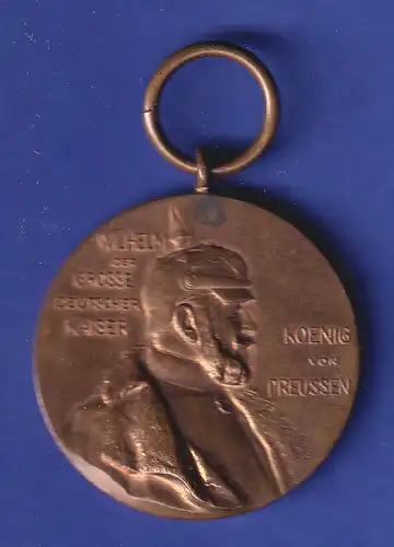 Dt. Reich 1897 Offizielle Erinnerungsmedaille für Kaiser Wilhelm I. Bronze