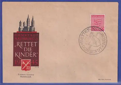 Lokalausgaben Naumburg Mi-Nr. 6 auf Schmuckbrief