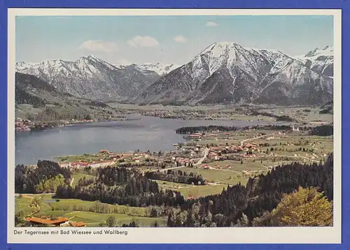 AK Bayern Tegernsee mit Blick auf Bad Wiessee und den Wallberg
