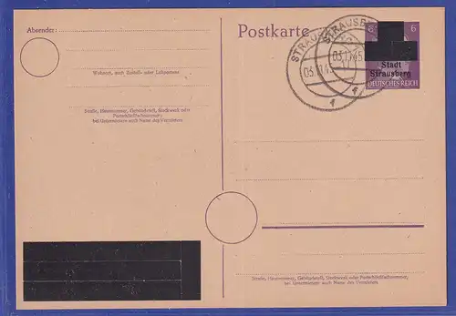 Lokalausgaben Strausberg Ganzsache, Wertaufdruck E Mi-Nr. P E893 II gestempelt