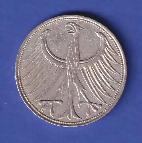 Bundesrepublik Kursmünze 5 Mark Silber-Adler, 1961 J