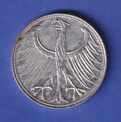 Bundesrepublik Kursmünze 5 Mark Silber-Adler 1959, G