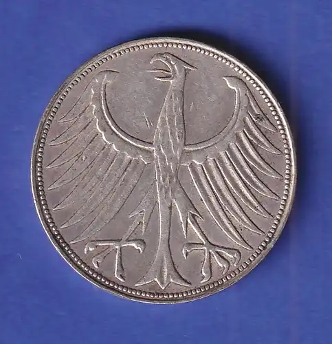 Bundesrepublik Kursmünze 5 Mark Silber-Adler, 1959 G