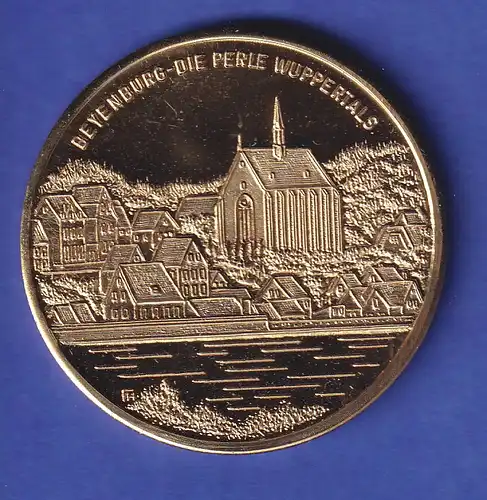Medaille 30 Jahre Münzfreunde Wuppertal - Ansicht von Beyenburg 1982