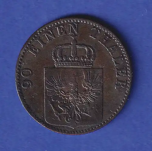 Preußen Kursmünze 4 Pfennige 1856 A vz