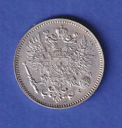 Finnland Silbermünze 50 Penniä 1911 L vz