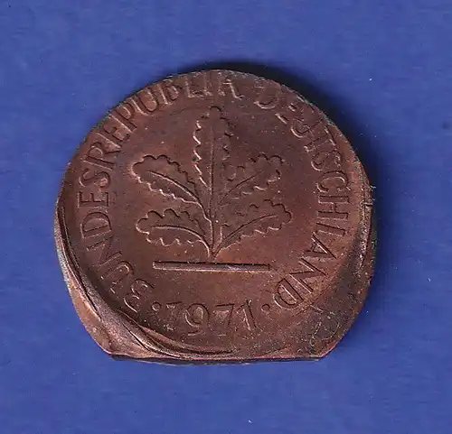 Bundesrepublik 1 Pfennig Verprägung 1971 D