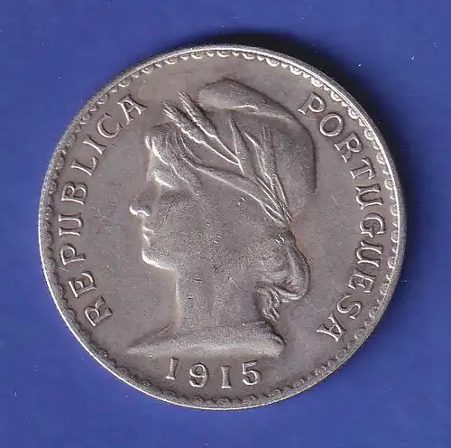 Portugal Silbermünze 1 Escudo 1915