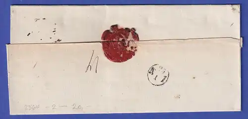 Preußen Vorphila-Dienstbrief mit Einkreisstempel NAUGARD, 1830er Jahre