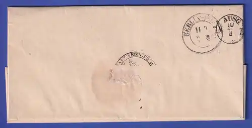 Preußen Dienstbrief mit Zweikreisstempel BERLIN, 1851