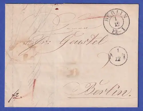 Preußen Vorphila-Brief mit Zweikreisstempel BERLIN, 1845
