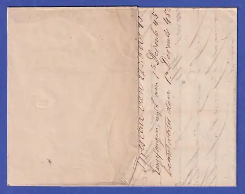 Preußen Vorphila-Brief mit Zweikreisstempel BERLIN, 1845