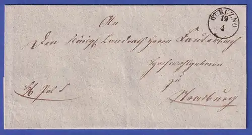 Preußen Vorphila-Brief mit Einkreisstempel GURCZNO, nach 1838