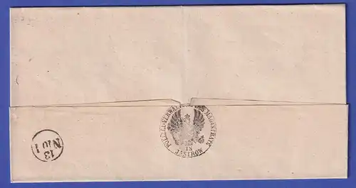 Preußen Vorphila-Dienstbrief mit Zweizeiler IASTROW, nach 1825