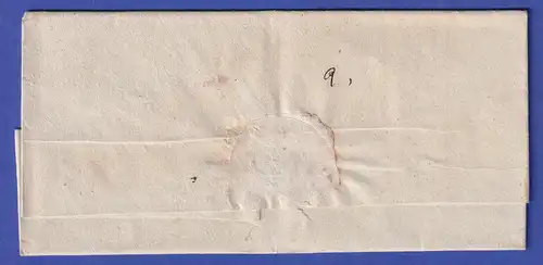 Preußen Vorphila-Dienstbrief mit Zweizeiler CAMMIN, nach 1825