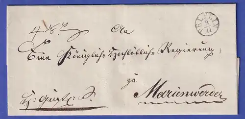 Preußen Vorphila-Dienstbrief mit Einkreisstempel PELPLIN, nach 1836