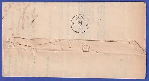 Preußen Dienstbrief mit Rechteckstempel CZERWINSK, 1854