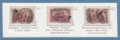Dt. Reich 1920 Mi.-Nr.115 Lot 3 Druckfehler O  gpr. INFLA