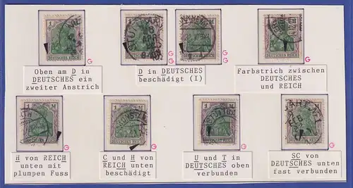 Dt. Reich 1920 Germania Mi.-Nr. 150 diverse Besonderheiten O gepr. INFLA BERLIN
