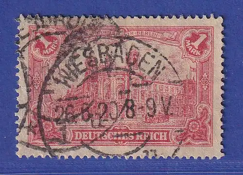 Dt. Reich 1920 Reichspostamt 1 M Mi.-Nr. A 113 b gestempelt gepr. INFLA BERLIN