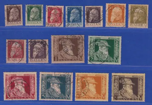 Altdeutschland Bayern Prinzregent Luitpold Mi.-Nr. 76-91 Type I, kpl. Satz O