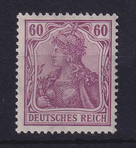 Dt. Reich Germania Kriegsdruck 60 Pf Mi.-Nr. 92 II b postfrisch **