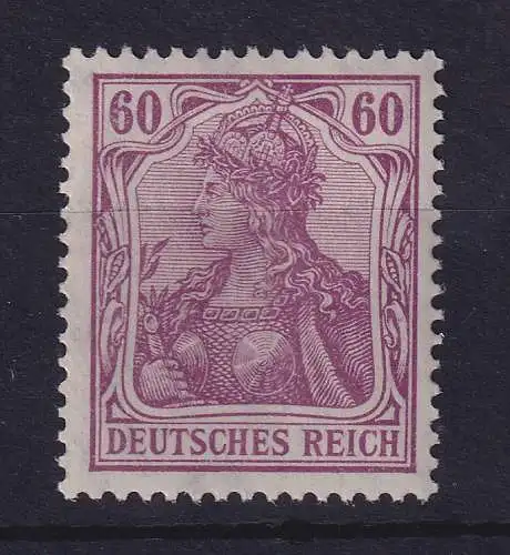 Dt. Reich Germania Kriegsdruck 60 Pf Mi.-Nr. 92 II b postfrisch **
