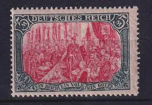 Dt. Reich 1918 Kriegsdruck 5 Mark-Wert Mi.-Nr. 97 B II  **