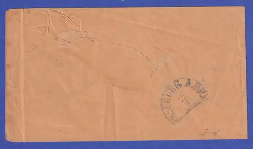 Deutsches Reich gr. Brustschild 3 Kr Mi.-Nr. 25 auf Brief aus CARLSRUHE IN BADEN