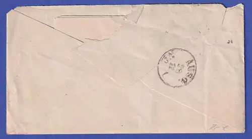 Deutsches Reich 10 Pfennige Mi.-Nr. 33 auf Brief aus STADE 26.11.76