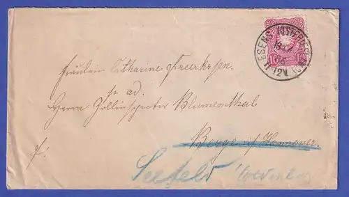 Deutsches Reich 10 Pfennig Mi.-Nr. 41 auf Brief aus ESENS (OSTFRIESLAND)