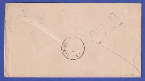 Deutsches Reich 10 Pfennig Mi.-Nr. 41 auf Brief aus BRAMSCHE