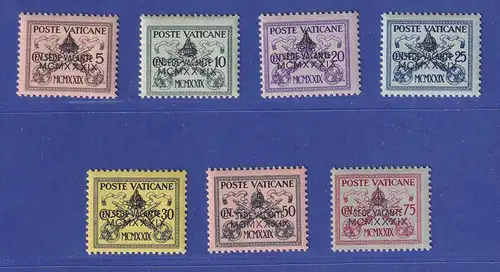 Vatikan 1939 Sedisvakanz beim Tod Pius XI. Mi.-Nr. 73-79 postfrisch **