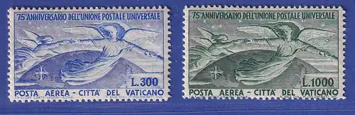 Vatikan 1949 75 Jahre Weltpostverein Mi.-Nr. 161-162 Satz 2 Werte ** 