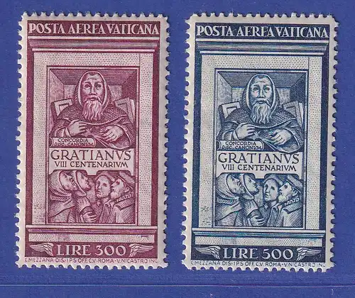 Vatikan 1951 Gratianus Mi.-Nr. 185-186 postfrisch ** ANSEHEN !