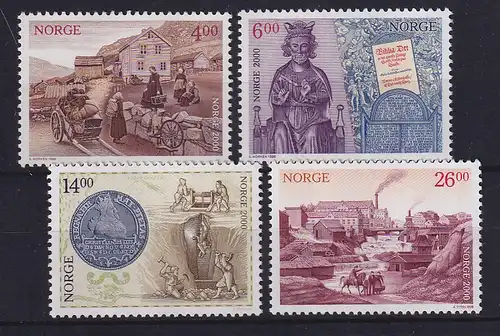 Norwegen 1999 Jahrtausendwende Mi.-Nr. 1313-16 Satz 4 Werte **