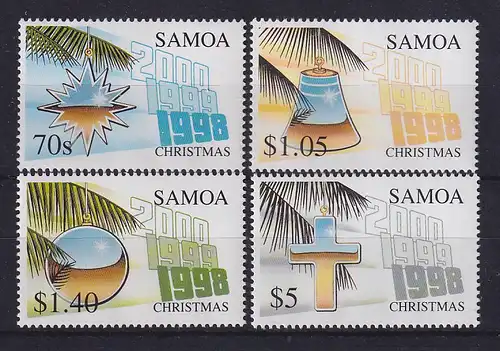 Samoa 1998 Weihnachten Mi.-Nr. 890-93 Satz 4 Werte ** 