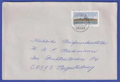 ATM Sanssouci Mi.-Nr. 2.2.1 Wert 300 auf Brief aus RALLENSTEDT nach Augustusberg
