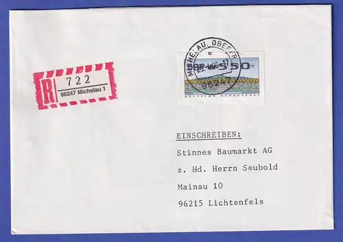 ATM Sanssouci Mi.-Nr. 2.2.1 Wert 550 auf R-Brief aus Michelau 29.4.96