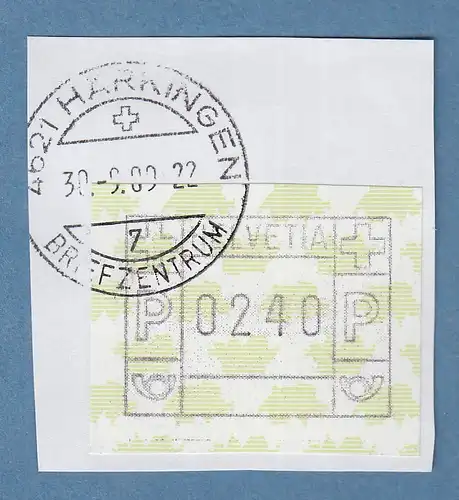 Schweiz 1997 FRAMA-ATM Landkarte der Schweiz, Druck SCHWARZ, Mi-Nr. 5ye 0240 O
