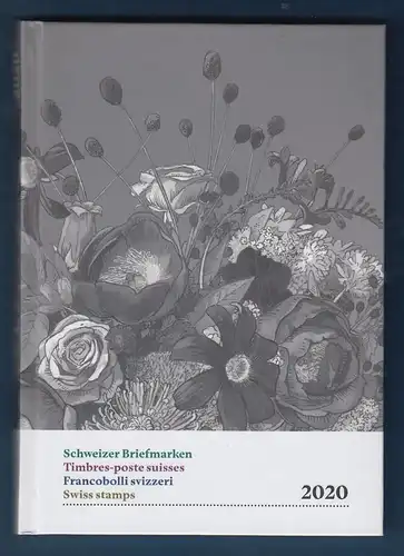 Schweiz amtliches Briefmarken-Jahrbuch der Post PTT 2020 komplett bestückt ** 